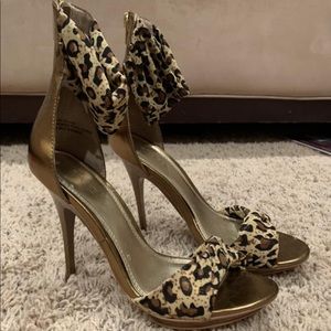 Leopard print heels